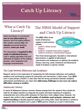 Students received on average 5.32 months of the Catch Up Literacy intervention and the average reading age gain was 16.78 months. Students received on average 5.32 months of the Catch Up Literacy intervention and the average reading age gain was 16.78 months.