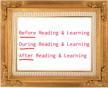 Before-During-After strategies are used to activate existing knowledge, so new text, terms, ideas, etc. can be attached as well as actively engage students in the reading and learning process.