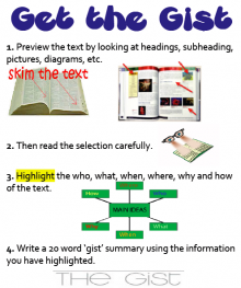 Strategies, that support the development of key literacy and learning skills such as summarising, should be explicitly taught to students.