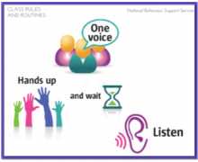 As part of the NBSS Belonging Plus+ programme first years are explicitly taught specific rules and routines which help to define for them the behaviours that are required in the different settings in their new school.